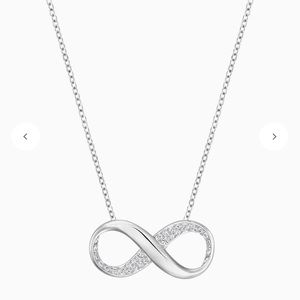 Swarovski Rhodium Plated Infinity Necklace
